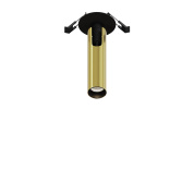 встраиваемый потолочный светильник черно-золотистый компактный