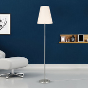 Stl 12-1177 satin/313 weiß Orion Shade торшер с коническим белым текстильным абажуром