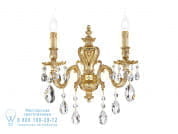 Versailles Настенный светильник French Gold с кристаллами Schoeler Possoni Illuminazione 093/A2-SH/G