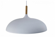 подвесной светильник с матовым плафоном серого цвета