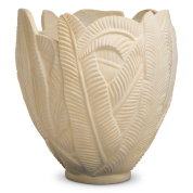 кашпо из керамики в форме раскрытого бутона