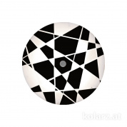 Kolarz Centro mikado 0296.U13.6.WBk потолочный светильник никель черный/белый ø42cm высота 7cm макс. высота 7cm 3 лампы e27