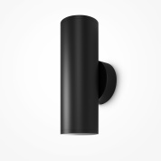 настенный цилиндрический светильник черного цвета
