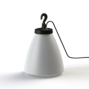 торшер с коническим корпусом и чёрной петлей