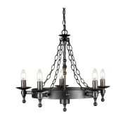 Люстра Warwick Elstead WR5-GRAPHITE графитово-черный
