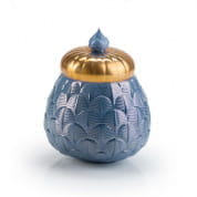 Lolita charlotte scented candle - blue & gold ароматическая свеча, Villari