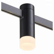 накладной потолочный светильник цилиндрической формы в черном корпусе с мягким направленным светом для магнитной системы FARM