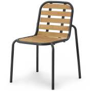 608023 Normann Copenhagen Vig Стул, Robinia Wood / Черный