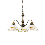 люстра с тремя плафонами