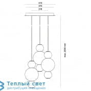 PEARLS CHANDELIER 3 подвесной светильник Formagenda 310-M3