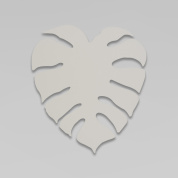 настенный декоративный светильник в форме листа