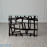 Fragments End Table-Blackened Iron Global Views тумба