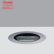 ER46 Light Up iGuzzini Recessed luminaire Earth D=239 mm - Flush-mount stainless steel frame -Warm White - Wall Washer Optic - DALI