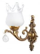 Antique Crystal Ball Single Wall Lamp бра FOS Lighting Frog-WL1