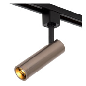 трековый светильник цилиндрической формы с направленным источником света для однофазного шинопровода
