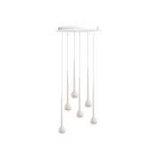 FAW2-360-01 Grau Falling sun CHANDELIER SIX WHITE подвесной светильник белый