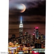 53601 Картина на стекле Skyline Moon 80x120см Kare Design