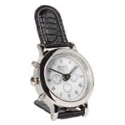 106398 Clock Bourgeois nickel finish часы Eichholtz