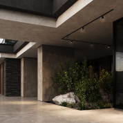 уличный трековый светильник с шарообразным плафоном чёрного цвета для магнитной трековой системы Exility