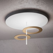 HULAHOOP-P2FORU Icone Hula Hoop HULAHOOP LAMP. SOFFITTO 42W 3000K FOGLIA ORO- RUGGINE Потолочный светильник