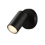 бра с регулируемым цилиндрическим спотом чёрного цвета, настенное крепление, IP20