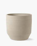 напольное кашпо цилиндрической формы из керамики