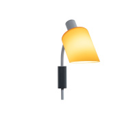 LDB EDG 31 Nemo Lampe de Bureau настенный светильник с куполообразным абажуром желтого цвета