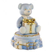 Teddy scented candle - chantilly fragrance - blue ароматическая свеча, Villari