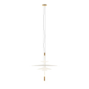 155020/1Z Vibia Flamingo подвесной светильник золотистого оттенка с круглыми элементами