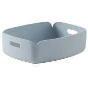 интерьерная корзина светло голубая малая