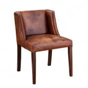 107457 Dining Chair St. James tobacco leather стул Eichholtz