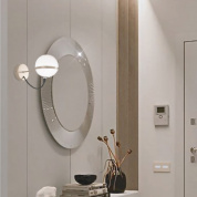 Metal Lux Giro AP бра со сферическим рассеивателем прозрачный; шампань 280.101.01