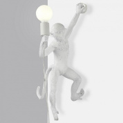 бра с фигуркой обезьяны с лампой