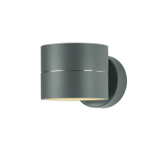 настенный светильник цилиндрический серого цвета