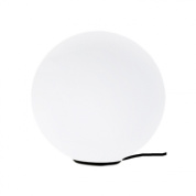 настольный светильник сферической формы с белым плафоном