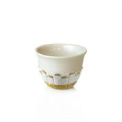 Queen elizabeth white & gold arabic coffee cup чашка, Villari