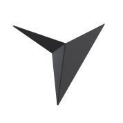 настенный светильник треугольной формы черный