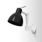 Rotaliana Luxy W0 настенный светильник с соединениями белый; чёрный 1LXW000201ZR0