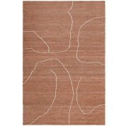 ковер средний терракотовый