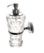 настенный диспенсер для жидкого мыла с рельефным стеклом