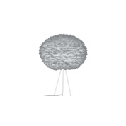 настольная лампа с абажуром из перьев на трёхножке