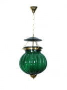 Goan Melon Handi Lantern Hanging Light - Green подвесной светильник FOS Lighting Kharboja-Retro-Green-HL1