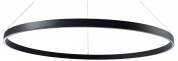 подвесной светильник кольцевой формы черного цвета