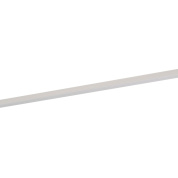 трековый линейный светильник белого цвета с прямоугольным профилем для однофазного шинопровода