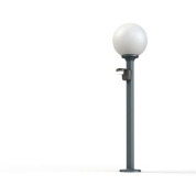 садовый светильник зелёного оттенка с круглым плафоном