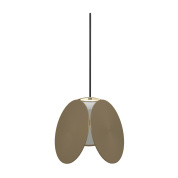 подвесной светильник с округлым корпусом и рассеянным тёплым светом