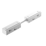 магнитный модуль белого цвета с соединительным корпусом для трековой системы 23mm Exility