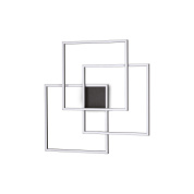 270678 Ideal Lux FRAME PL QUADRATO NERO 3000K потолочный светильник черный