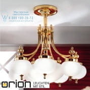 Потолочная люстра Orion Wiener LU 1321/7+1 MS/328, 330 opal matt