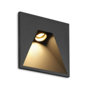 настенный светодиодный светильник с утопленным источником света и направленным вниз световым потоком